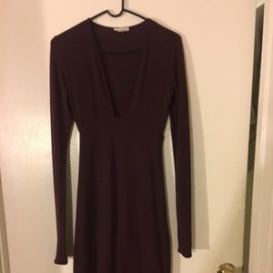 Long sleeved sweater dress